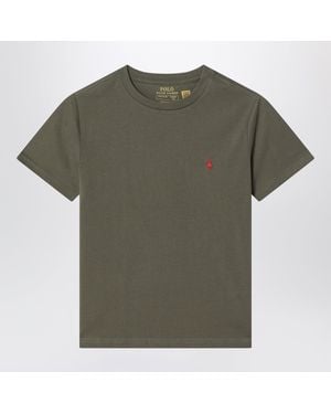 Polo Ralph Lauren T-Shirt Vert Militaire En Coton