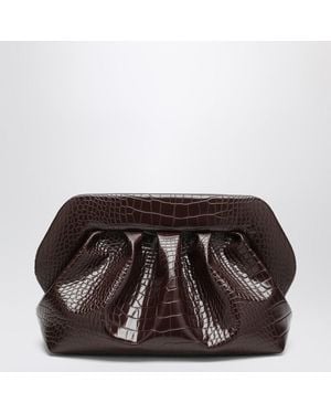 THEMOIRÈ Mittlere Bios-Clutch - Braun
