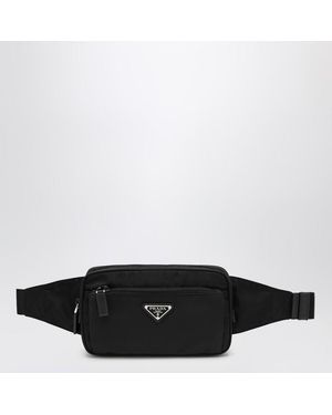 Prada Schwarze Nylongürteltasche