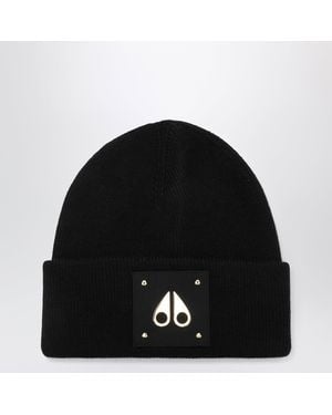 Moose Knuckles Series Icon Wool Beanie - Black