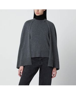 TOTEME Cashmere Cape Jumper - Grey