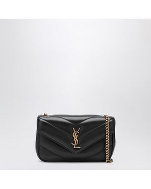 Saint Laurent Loulou Mini Sac En Cuir - Noir