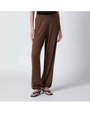 Frankie Shop Olia Knit Wool-Blend Knit Joggers - Brown