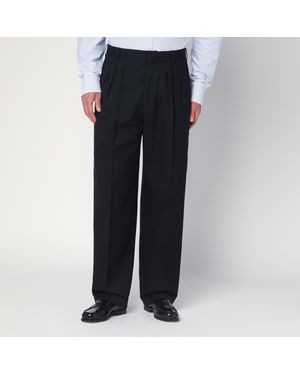 KENZO Wool Trousers - Blue