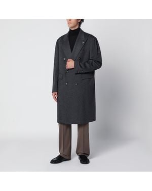 Tagliatore Cappotto Doppiopetto Grigio Antracite - Nero