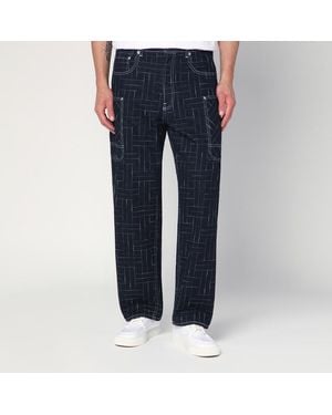 KENZO Jeans cargo waves - Blu