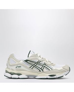 Asics Gel-Nyc Ivory/Forest Night Trainers - White