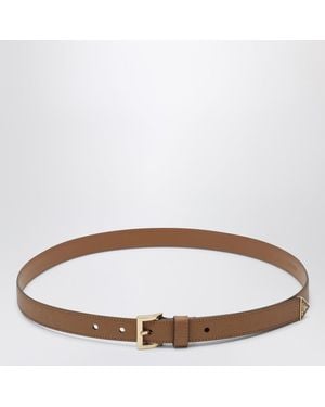 Prada Caramel Saffiano Leather Belt - Brown