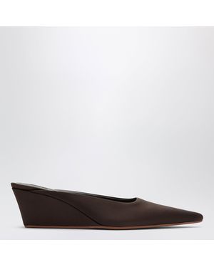 Senso Chocolate Uriela Satin Mules - Brown