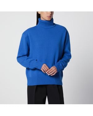 Frankie Shop Gala Merino Wool Turtleneck Jumper - Blue