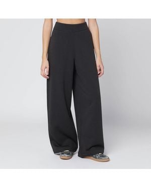 Lemaire Pantalone ampio marrone in misto lana - Nero