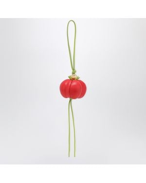 Loewe Tomato-Shaped Leather Pendant - Red