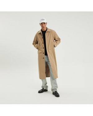 1989 STUDIO Mackintosh Coat Beige - Metallic