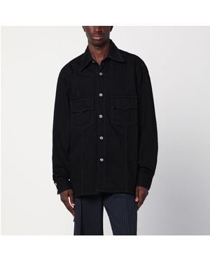 NAMACHEKO Denim Shirt Jacket - Black