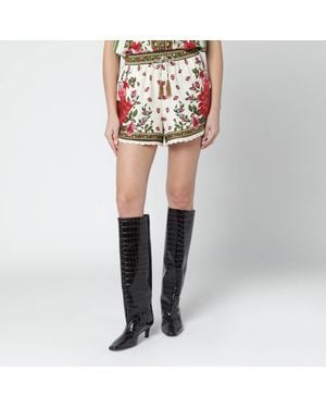 FARM Rio Floral Linenblend Shorts - Multicolour