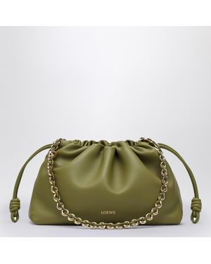 Loewe Flamenco Purse Light Moss Leather Bag - Green