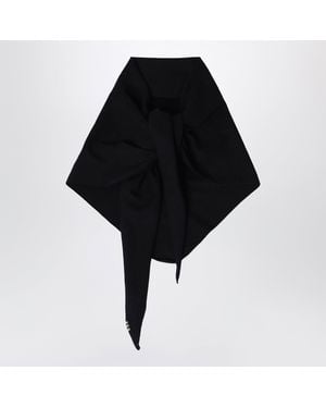 Extreme Cashmere Schwarzer Dreieckiger Schal Aus Kaschmir