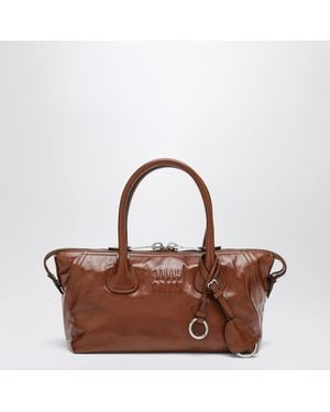 Miu Miu Palissandro Leather Bag - Brown