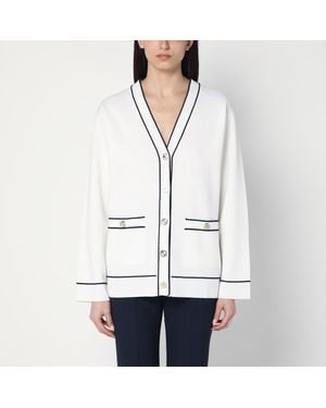 Gucci And Wool Cardigan - White