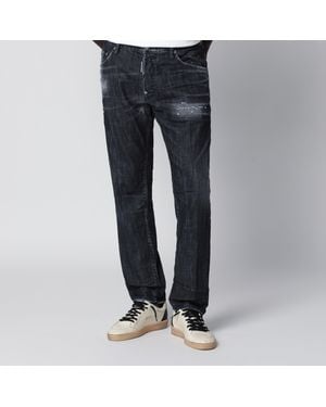 DSquared² Washed-Effect Distressed Jeans - Blue
