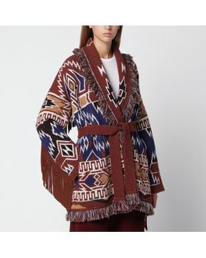 Alanui Amazing Journey Virgin Wool Cardigan - Red