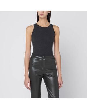 Max Mara Ribbed Tank Top - Black
