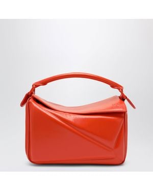 Loewe Borsa Puzzle Blown Piccola Arancione - Rosso