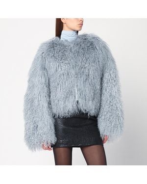 Halfboy Short- Fur Coat - Blue