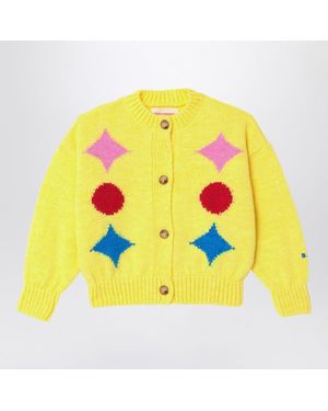 Bobo Choses Gelbe Strickjacke Mit Einsatz