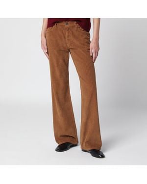 Alexandra Golovanoff France Havane 21 Corduroy Trousers - Brown
