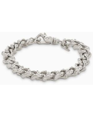 Emanuele Bicocchi Bracciale a catena con arabeschi in argento 925 - Metallizzato
