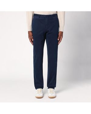 Santaniello Cotton Pants - Blue