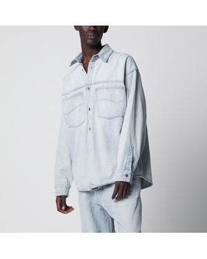 Balenciaga Cotton Denim Shirt - Blue