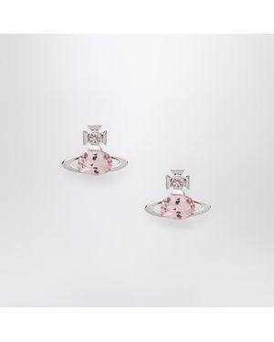 Vivienne Westwood Allie Platinum Earrings - Pink