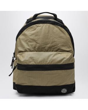 Stone Island Military Cotton Ripstop Backpack - Green