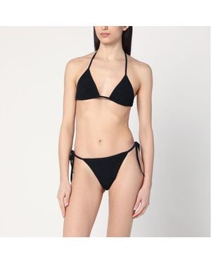Hunza G Gina Triangle Bikini Set - Black