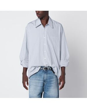 Our Legacy Above Striped Cotton Poplin Shirt - Blue