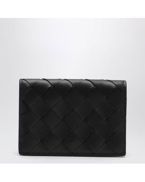 Bottega Veneta Intrecciato Business Card Holder - Black