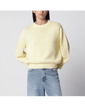 TOTEME Oversized Crewneck Sweater - Gelb
