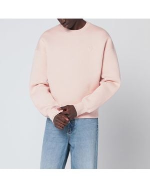 Ami Paris Blush Ami De Coeur Sweatshirt - Pink