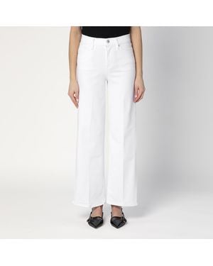 FRAME Slim Palazzo Jeans - White