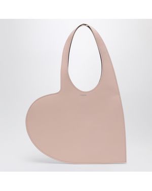 Coperni Heart Leather Mini Tote Bag - Pink