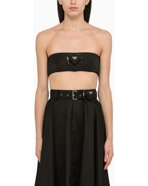 Prada Re-Nylon Bandeau Bra - Black