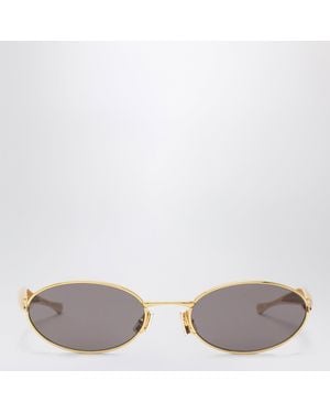 Bottega Veneta Sardine Oval Sunglasses - Grey