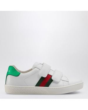 Gucci Ace Sneakers With Web Ribbon - White