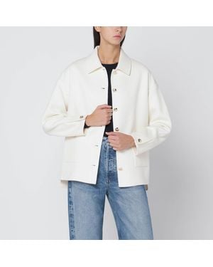 Anine Bing Ivory Wool And Cashmere Jacket - White