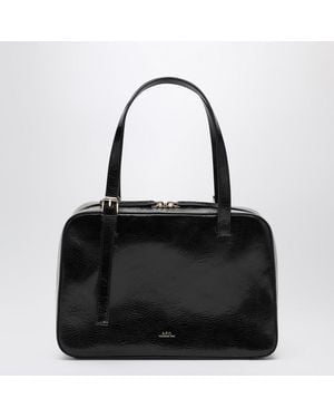A.P.C. Borsa virginie box nera in pelle - Nero