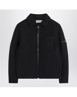 Stone Island Wool Blend Jacket - Black