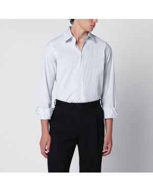 Dolce & Gabbana Double-Collar Striped Shirt - White