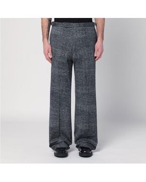 Prada Herringbone Trousers - Grey